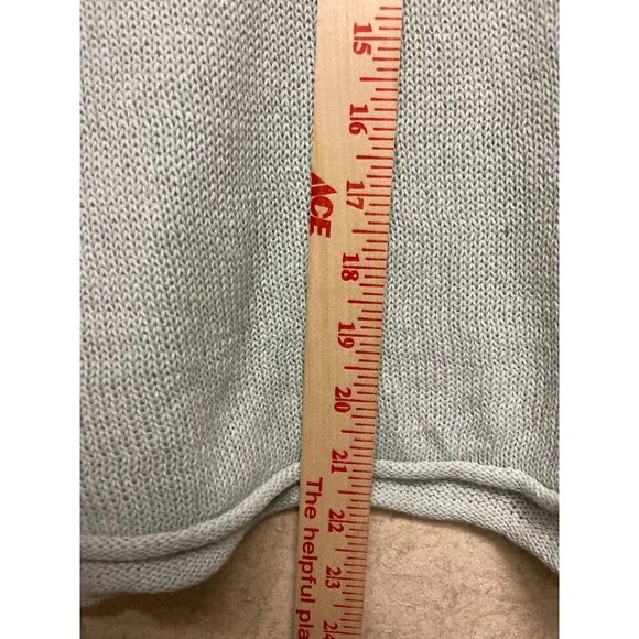 Anthropologie Moth Women's Sweater Linene Blend Mint Green Knit Size Small - Picture 5 of 8